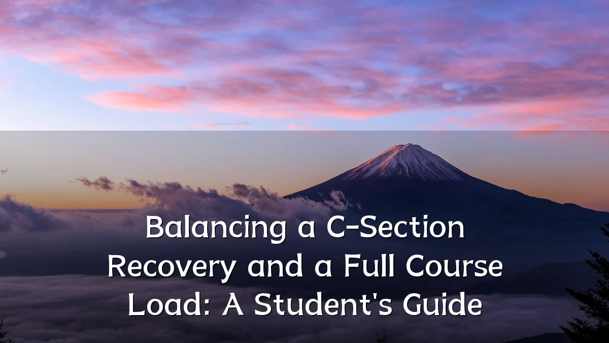 Balancing a C-Section Recovery and a Full Course Load: A Student's Guide