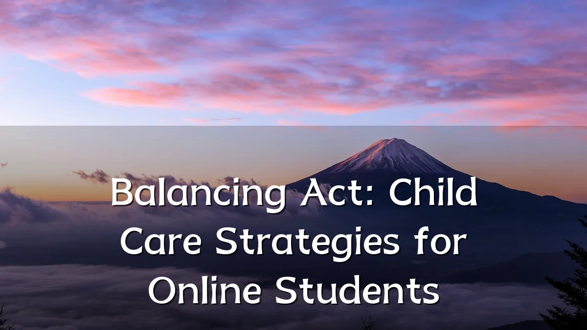 Balancing Act: Child Care Strategies for Online Students