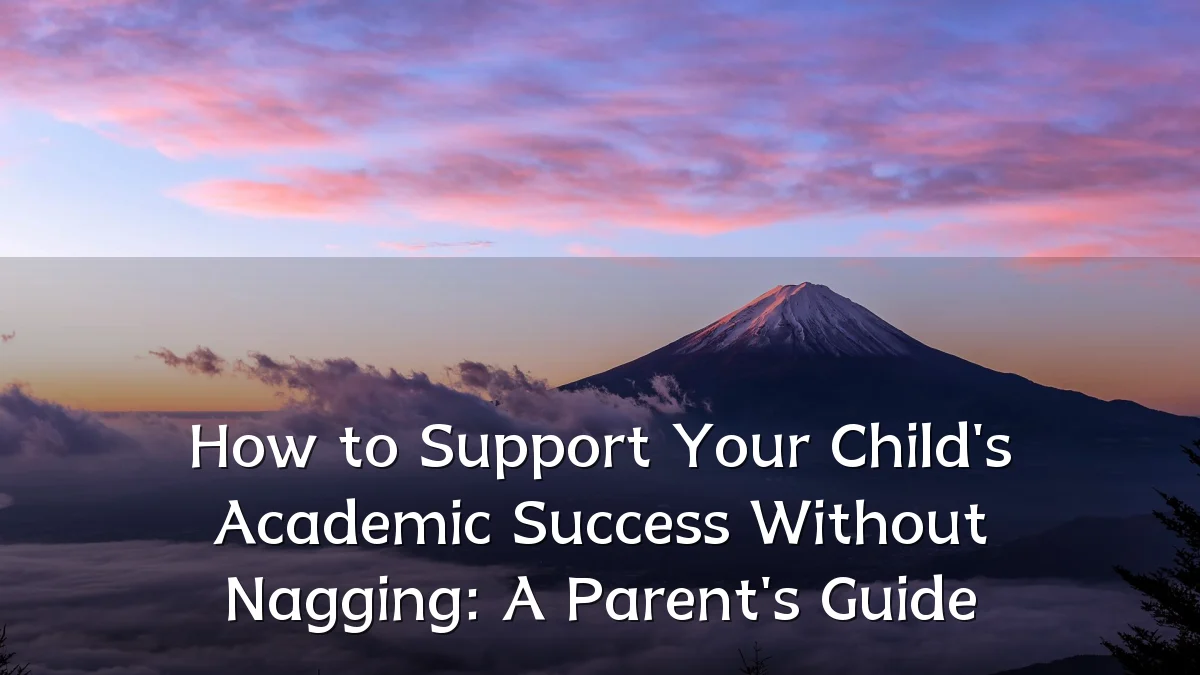 How to Support Your Child's Academic Success Without Nagging: A Parent's Guide