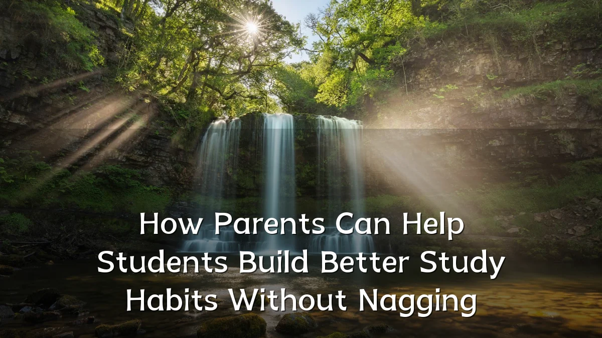 How Parents Can Help Students Build Better Study Habits Without Nagging